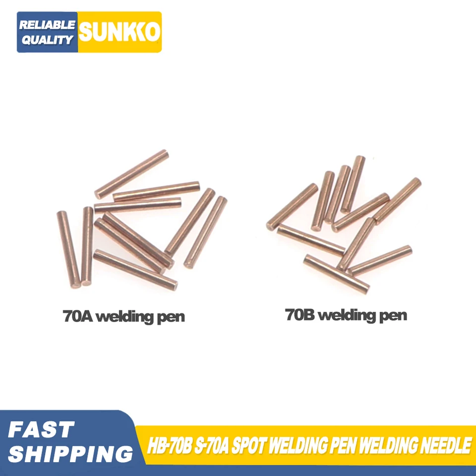 10-Pack Spot Copper Welding Pins – 3x50mm, Precision Electrodes For Welding Machines