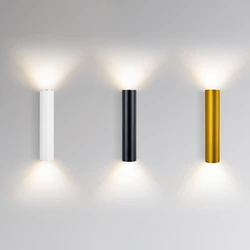 Led Wall Lamps Indoor Hotel Bedside Wall light 20/30/40cm golden Black white  For Bedside/ Living Room/Aisle sconces For Home