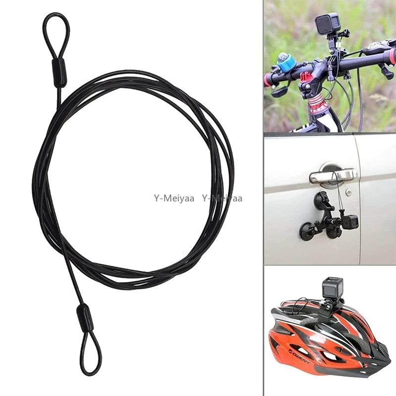 100CM/3.3Ft Long Braided Steel Coated Travel Security Cable Lock Durable Safety Cable Wire Rope for Luggage