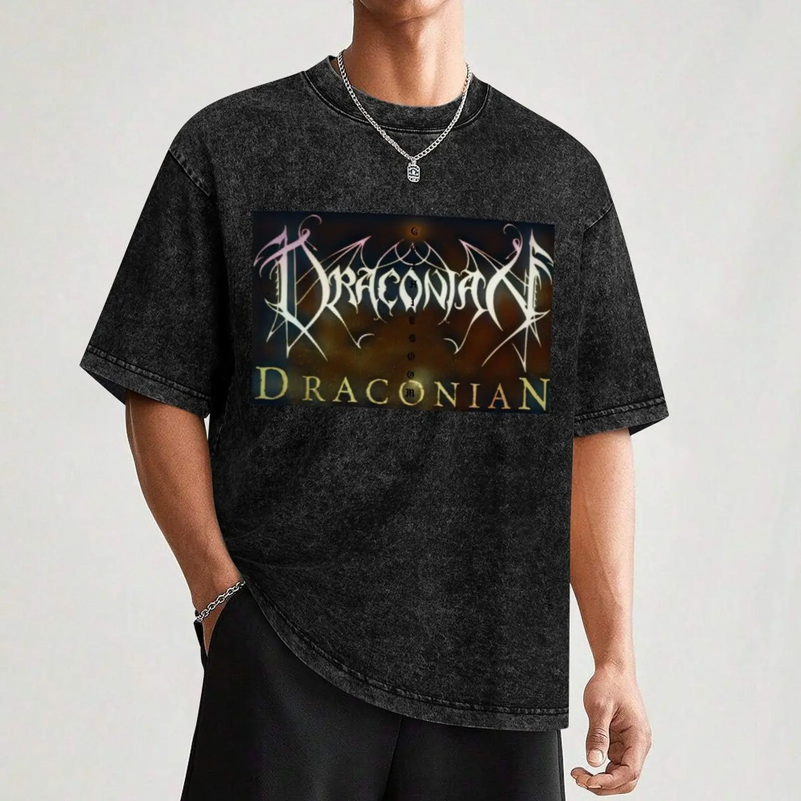 Draconian T-Shirt Casual Light Summer Short Sleeve Top