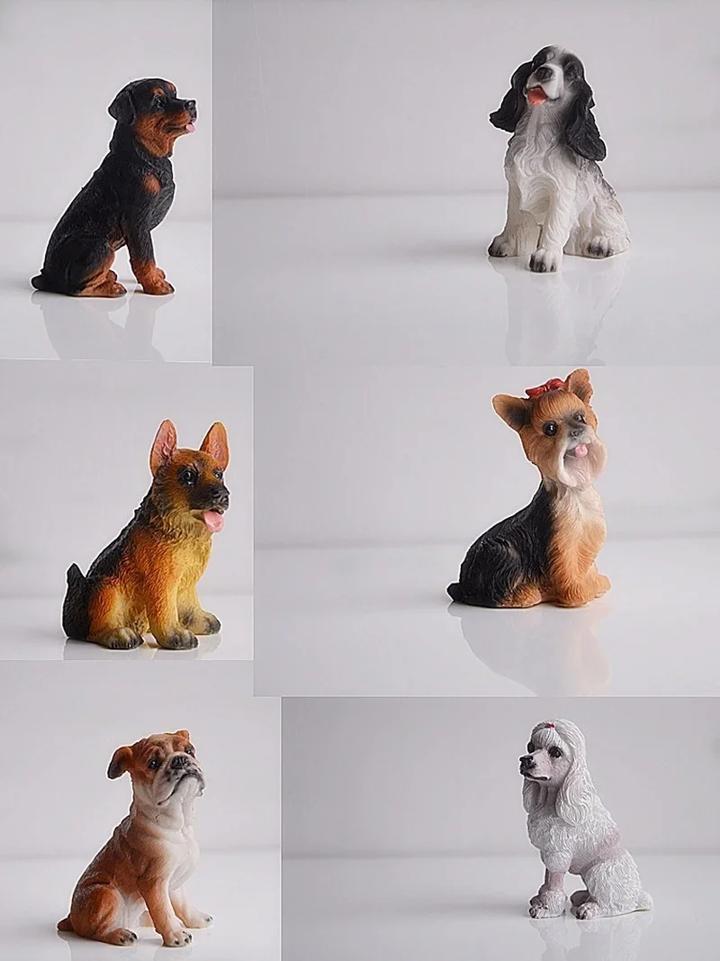 Figuras de Perros Dálmata y Pug en Miniatura – Decoración Jardín - imagen 2