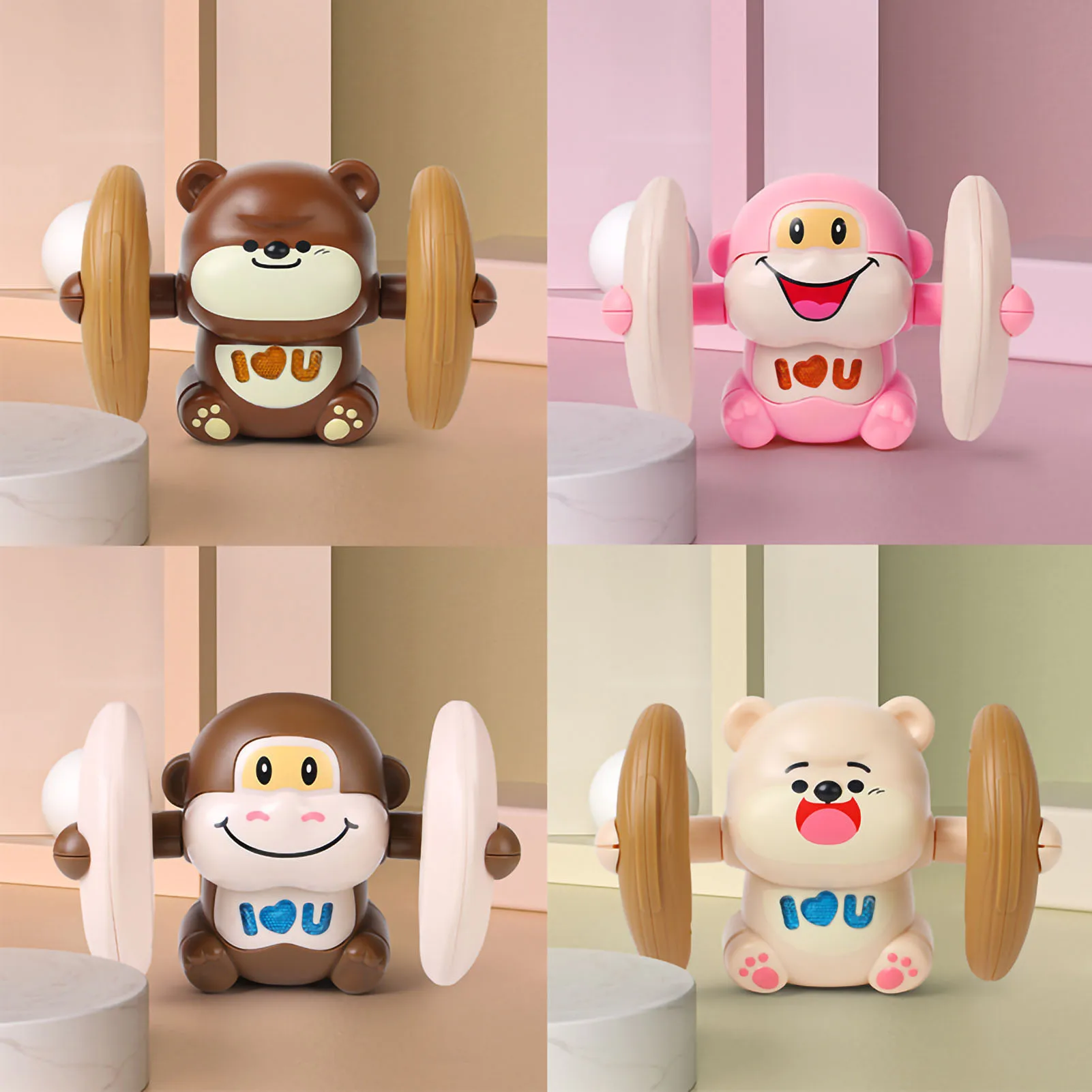 Electric Induction Toys Electronic Induction Toys Cute Shape Colorful Rotatable  Electric Toys for Children