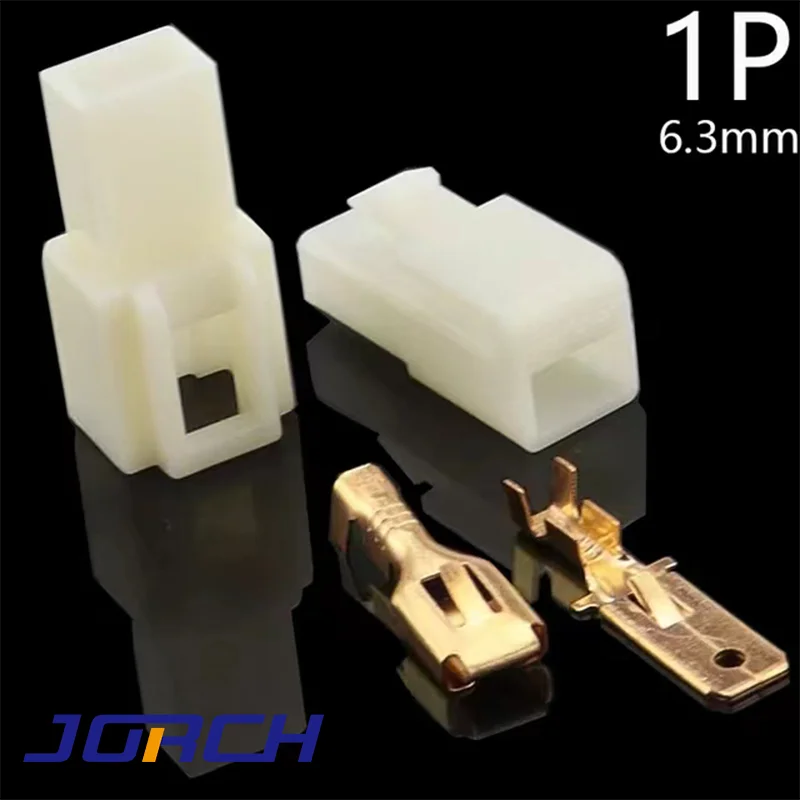 1 Set 6.3mm 1/2/3/4/6/8/12P/14 pin Automotive Electrical Connector Cable Terminal Plug Kits Motorcycle For Ebike Car Terminal