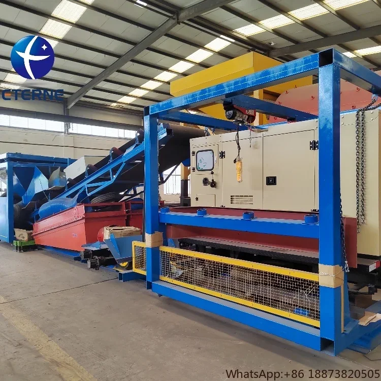 High Capacity Gold Dry Blower Gold Mining Plant for Waterless Alluvial Gold Mining for Sale