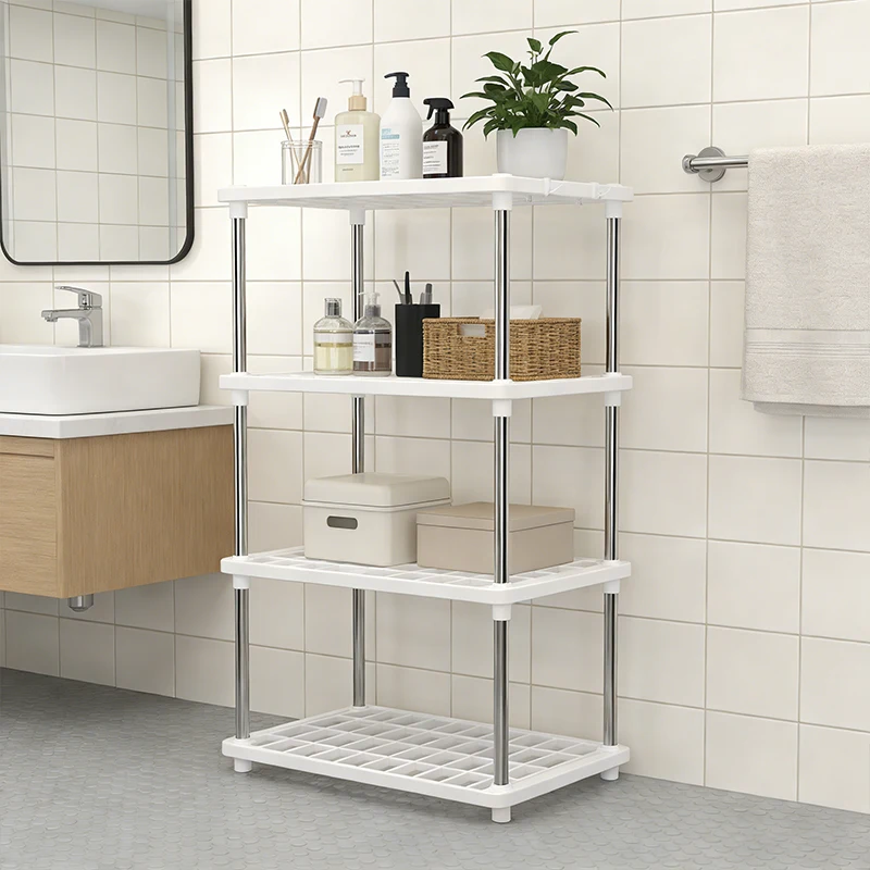 1 Stück, Multifunktionales Aufbewahrungsregal, Haushalts-Küchen-Schlafzimmer-Allzweckregal, Badezimmer-Toilettenartikel-Aufbewahrungsregal
