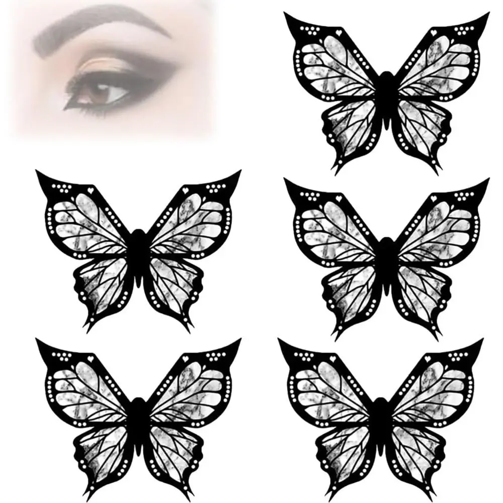 Winged Eyeliner Tool Butterfly Eyeliner Stencil Flexible Eyeliner Stamp Tool Reusable Eyeliner Stencil Winged Look