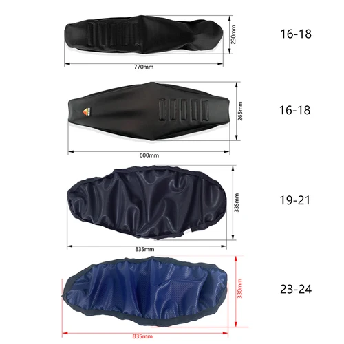 Imagen 2 del producto Accesorios para motocicleta, fundas de asiento dedicadas, cojín antideslizante impermeable de cuero para HUSQVARNA FE FX TC TE TX 250 2016-2024