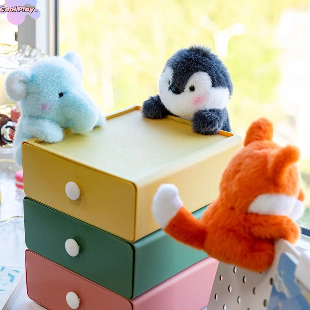 Stuffed Animals Mini Elephant Plush Toys PP Cotton Sleeping Doll Stuffed Penguin Toy 12cm Throw Pillow Penguin Plush Doll