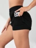 2026 New Style Faux Two-Piece Yoga Shorts