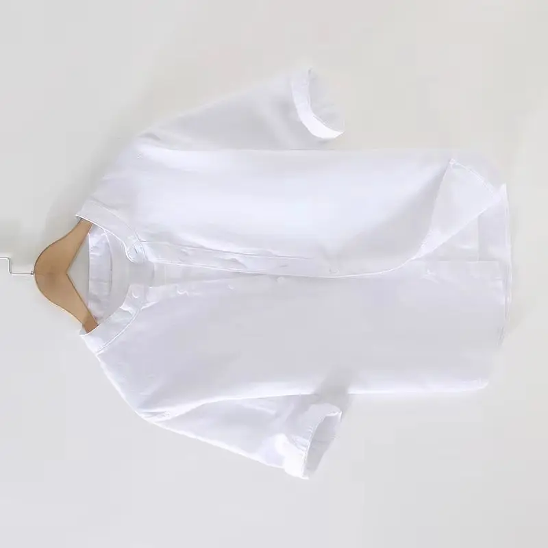 

New Italy Designer Short-sleeve Casual Linen Brand Shirts For Men Fashion Stand Collar 5Color Tops Clothing Camisas De Hombre