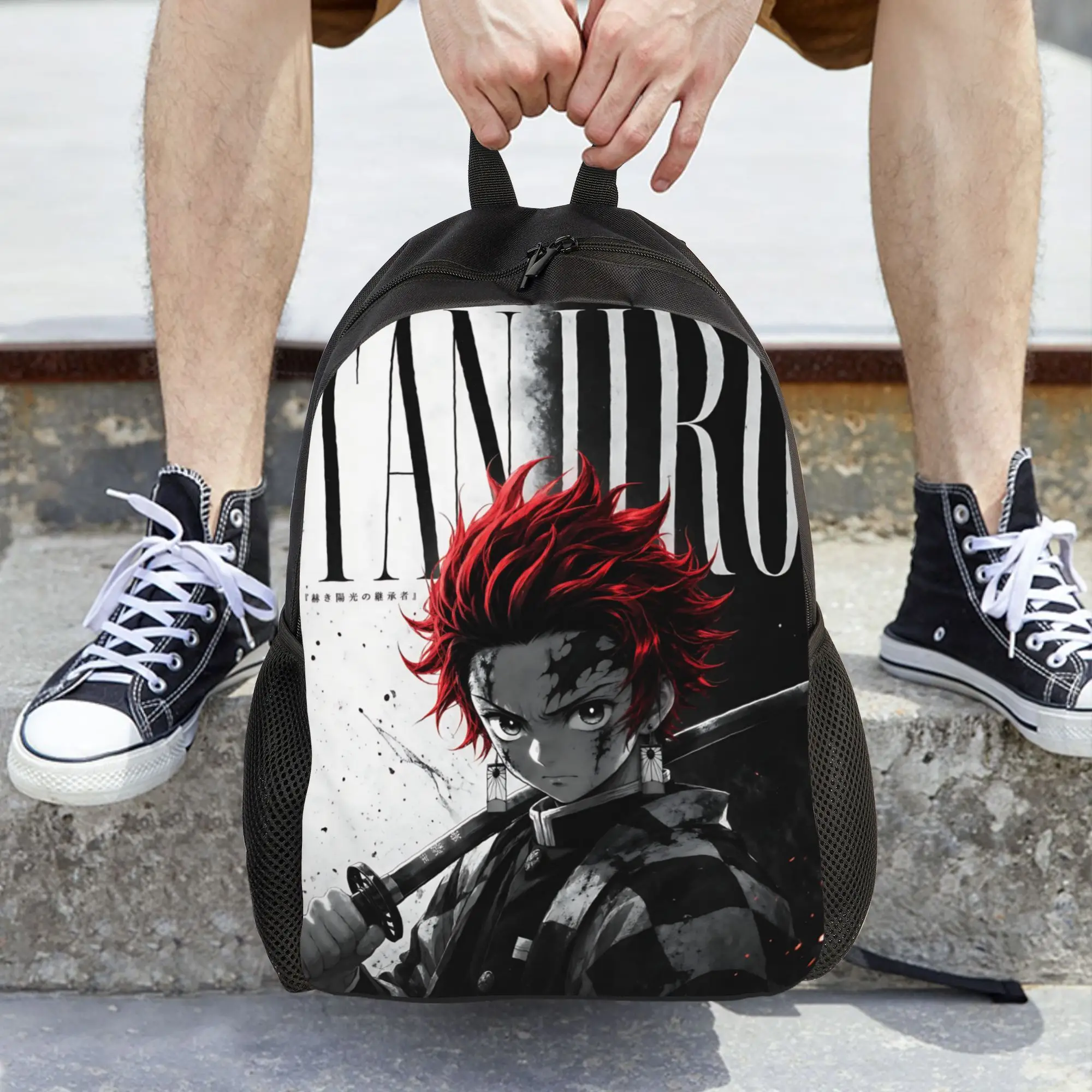 Fashion Halloween Demon Slayer Backpacks Its Bag  mochila Journey Retro Washable Rucksack