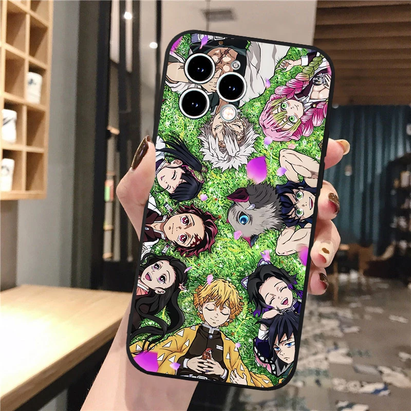 

Phone Case Carcasa Funda For iPhone 17 Pro Max 17 Air 16 15 14 13 Pro Max 15 16 Pro 15Plus Anime Tanjiro Demon Slayer