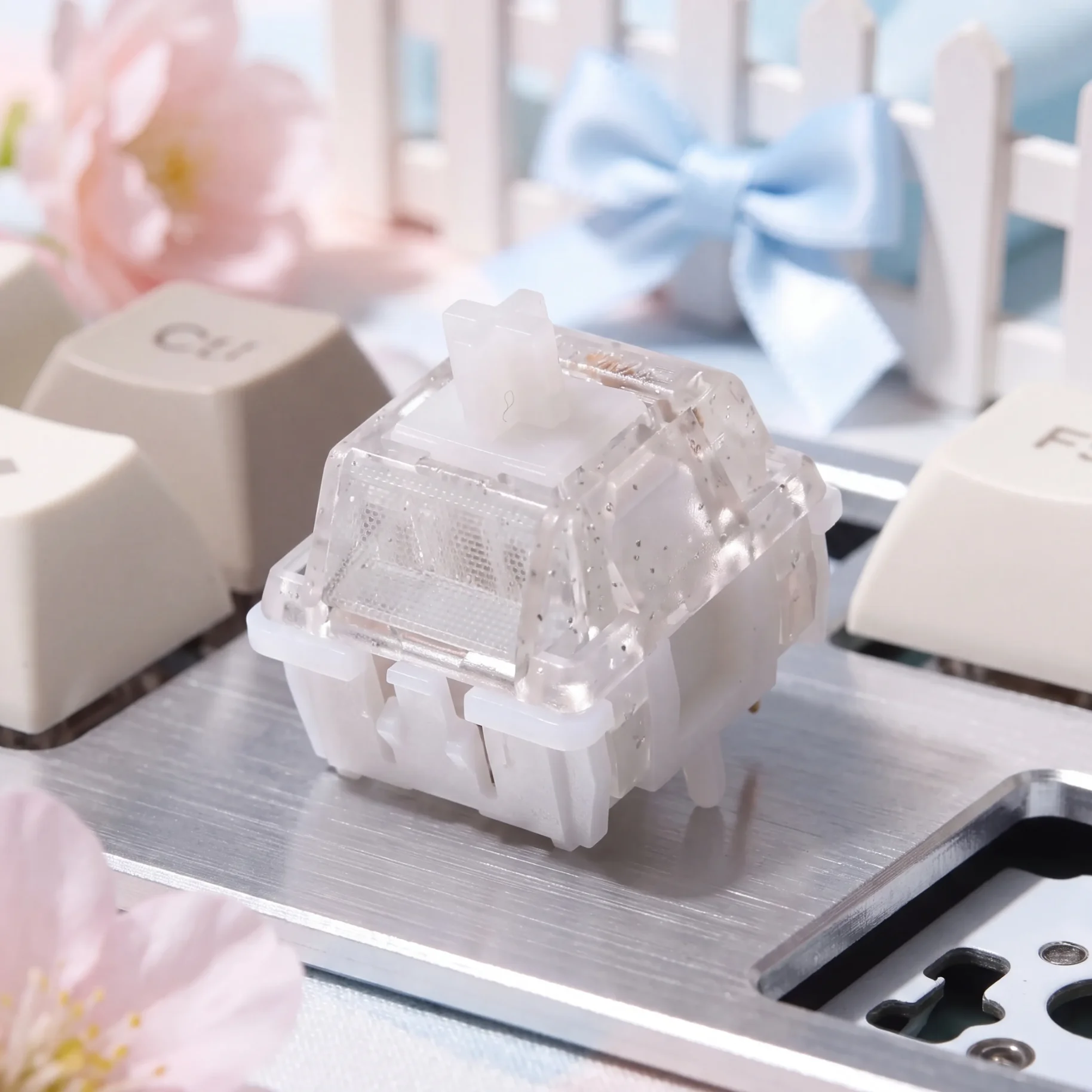 HMX Hydra Tactile Switch Pre Lubed 5Pin POM Stem Hot Swap Mechanical Keyboard Switches for Custom Keyboard MX Gaming DIY