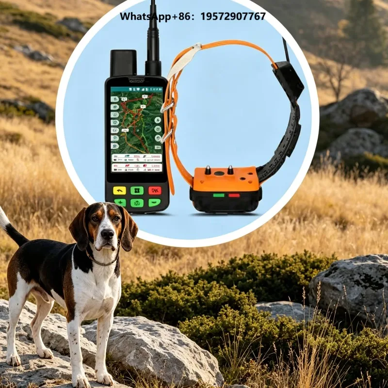 ABS Dog GPS Navigator Collar Waterproof IP68 Bluetooth Enabled Hypoallergenic Shell Revolutionary Embedded Antenna
