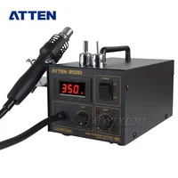 ATTEN AT852D 550W 220V Hot Air Rework Station Heteluchtpistool Soldeerstation met 2 Nozzle voor BGA IC Desolderen Tool