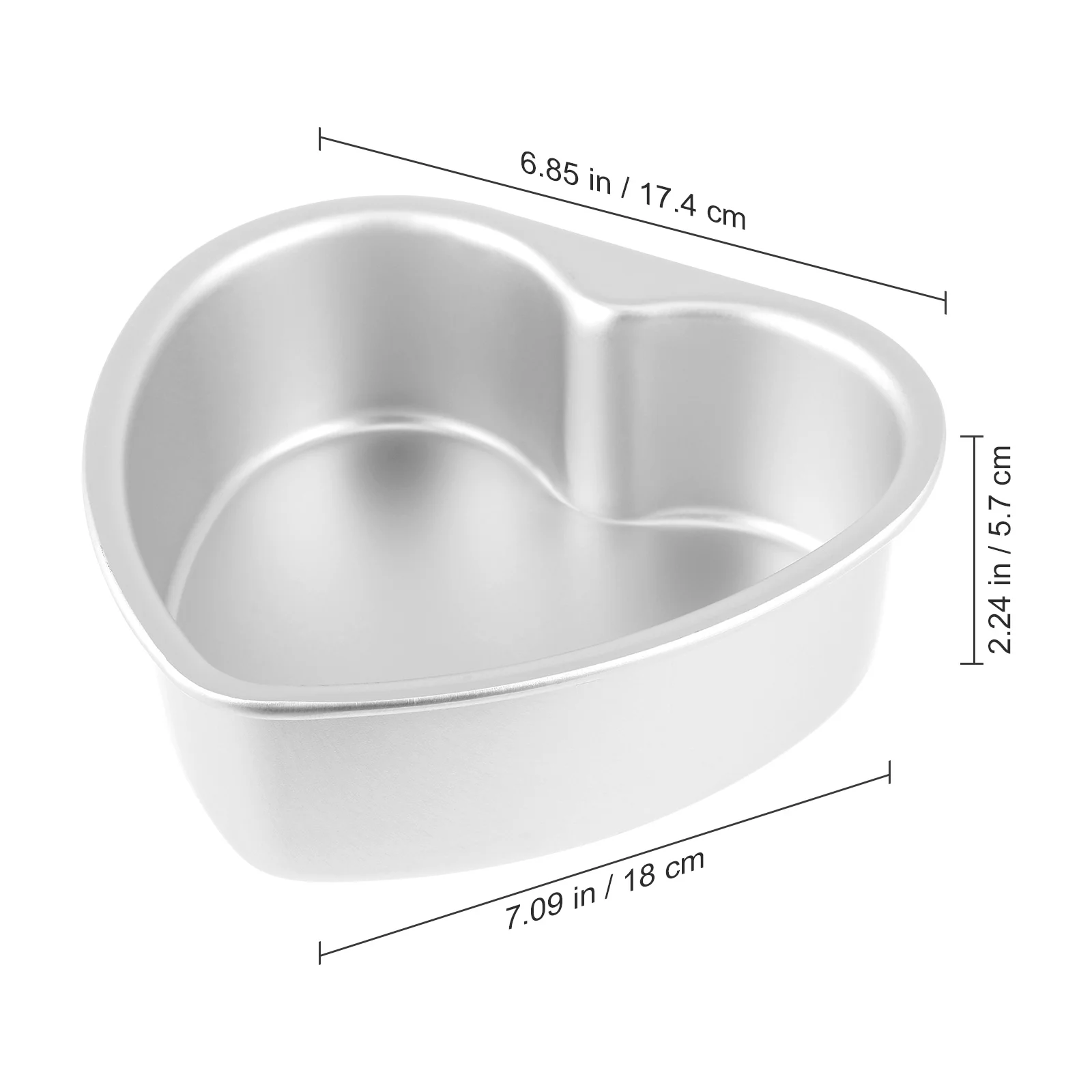 7 Inch Heart Shaped Cake Pan Wedding Birthday Baking Cake Tin Cheesecake Pan Chiffon Cake Mold Cake Baking Tin Aluminum Alloy