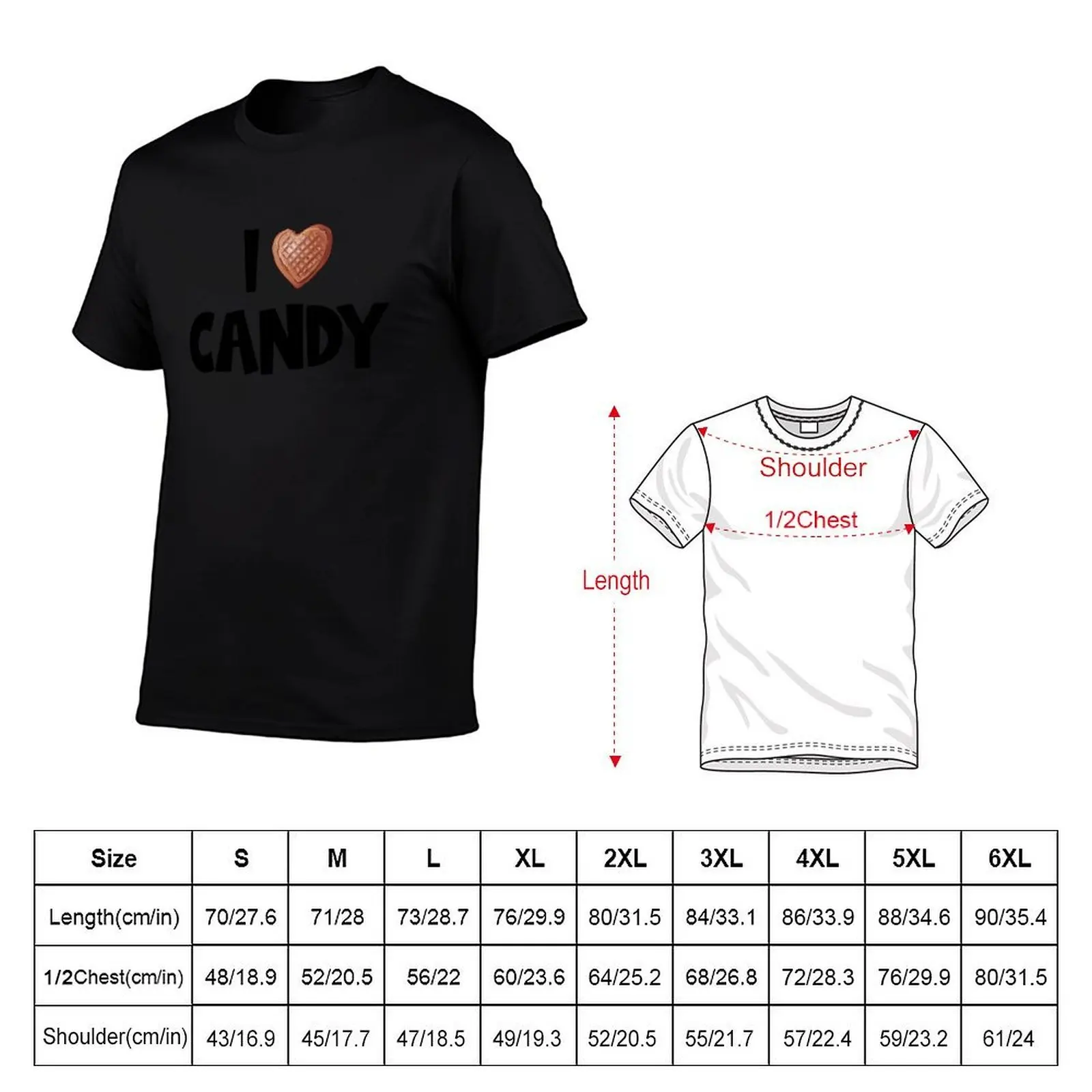 Sweet Tooth - Chocolate & Candy Lovers - I Love Candy T-Shirt tees oversized oversized t shirt men