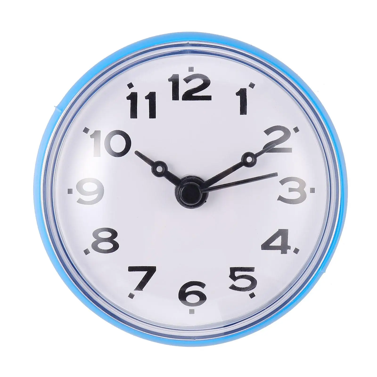 

Waterproof Bathroom Clock Hanging Sucker Silent Household Wall Clocks for Bathrooms Mirror Pvc