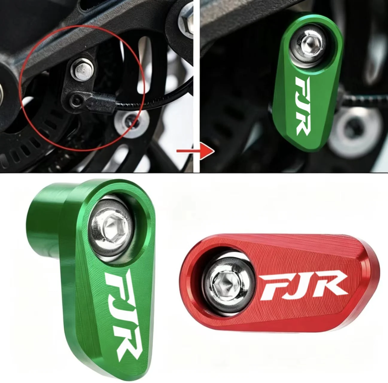 Latest Motorcycle ABS Sensor Protective Cap for YAMAHA FJR Series Models Black New Part Accessories