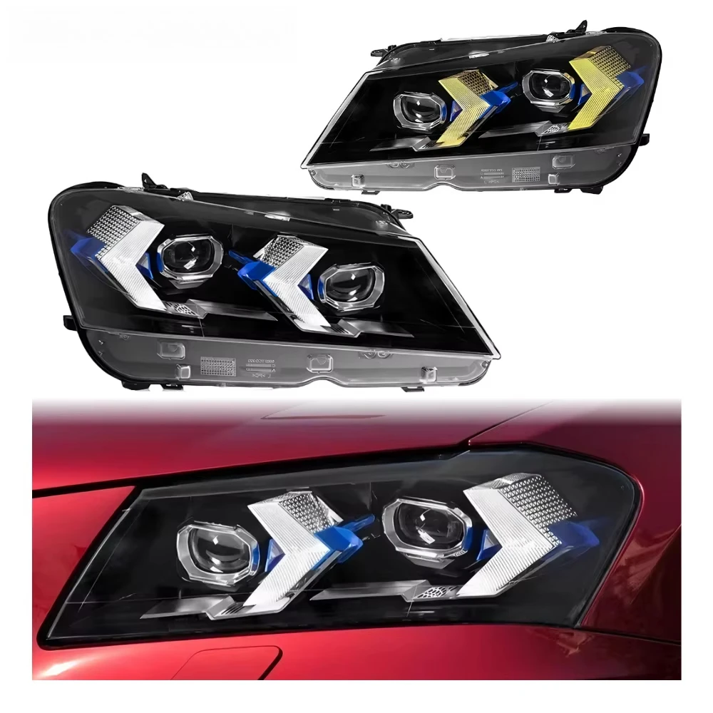 

Фары F25 2010-2013 двухцветные в стиле Ikon, обновленные светодиодные X3, желто-белые, лазерные, Plug and Play