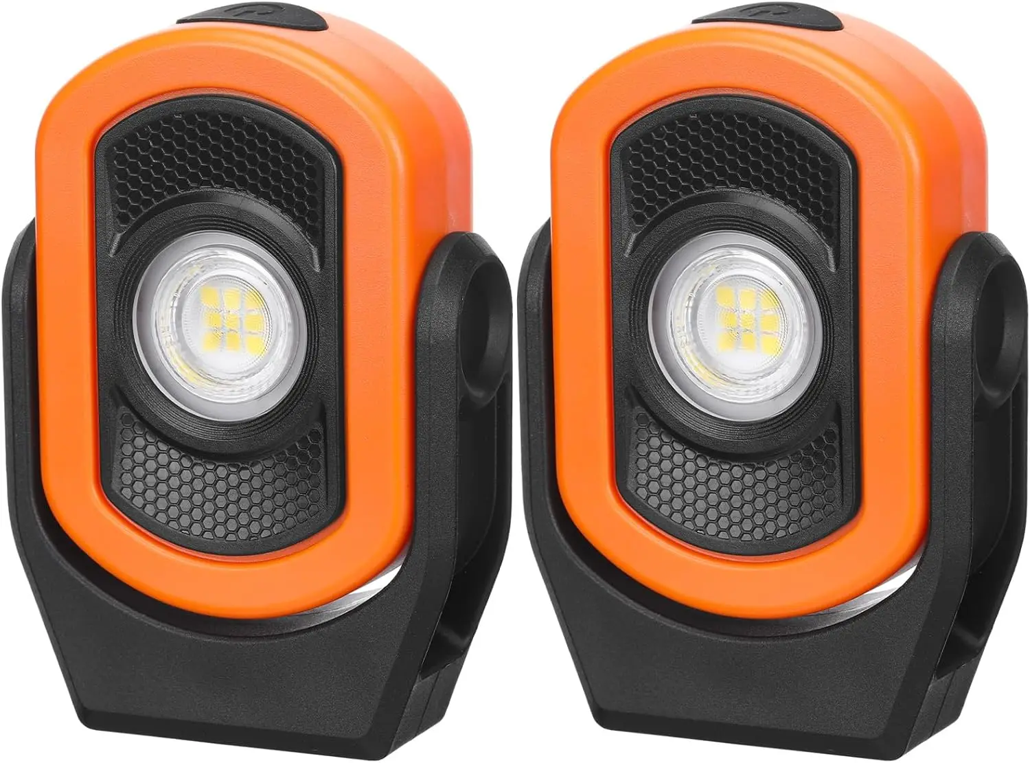 

2 шт. USB перезаряжаемый магнитный светодиодный рабочий фонарь, портативный фонарик 780 люмен для ремонта автомобилей и аварийного освещения