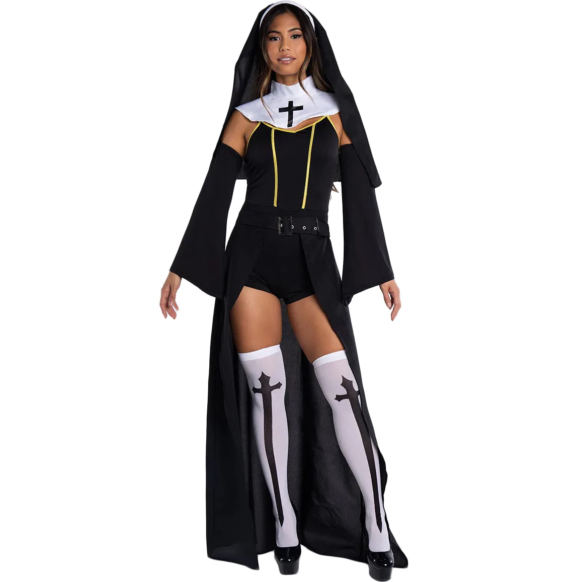 Halloween Nun Costume Carnival Nuncostume Masquerade Ball Role-playing Maria