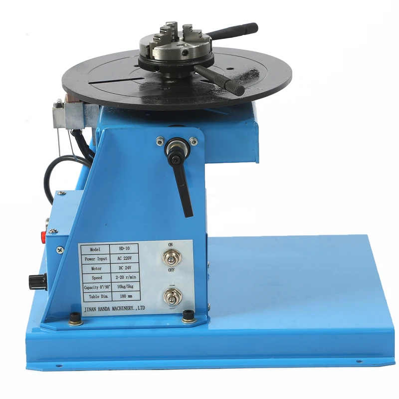 Posizionatore di saldatura robot giradischi automatico piccolo Jinan con controllo ultra numerico da 10 kg in vendita