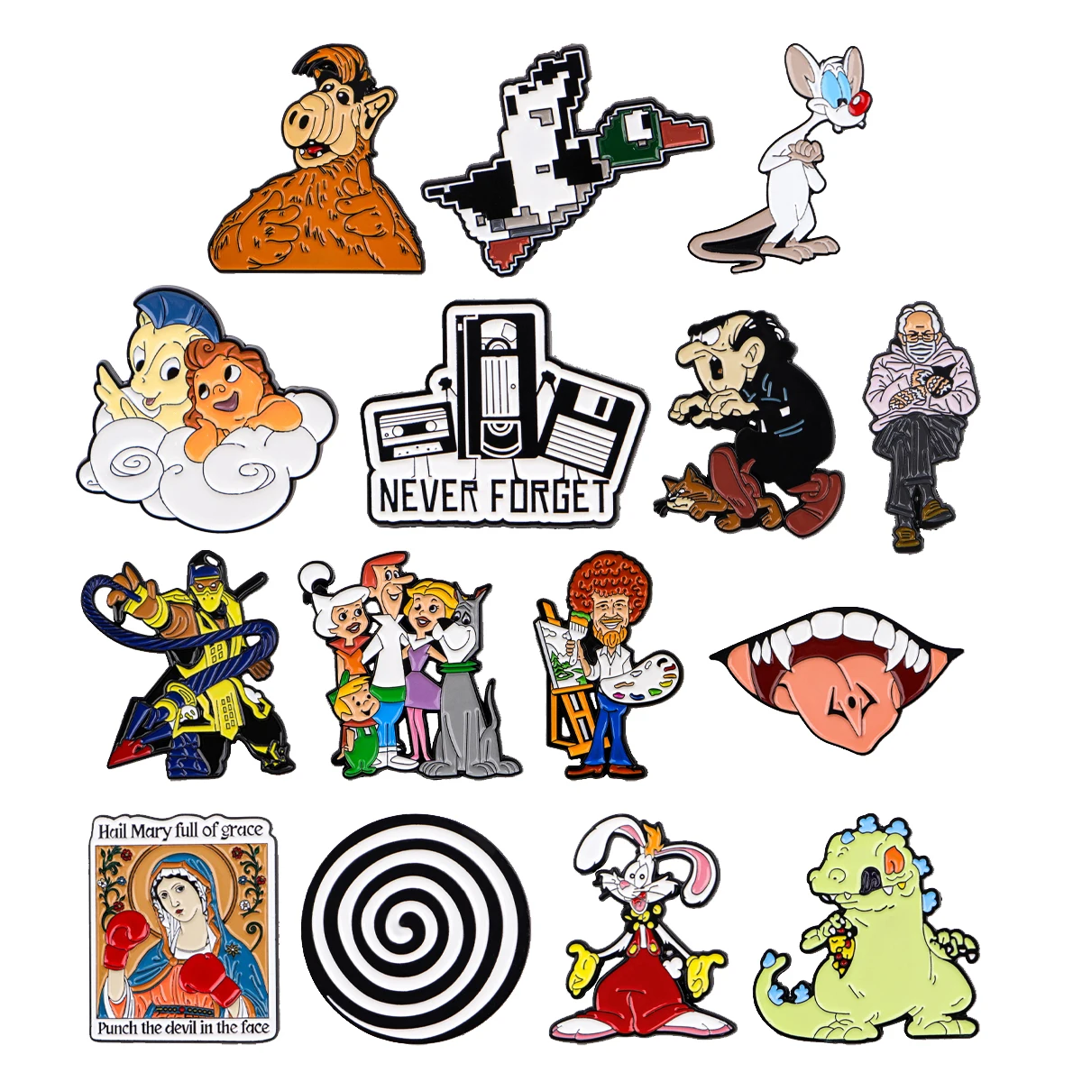 Broches en émail avec figurines d'anime amusantes, broche d'animaux de dessin animé, Badge sur sac à dos, accessoires pour vêtements, bijoux à la mode, cadeaux