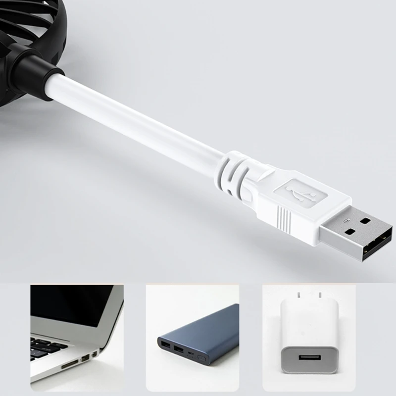 أدوات تبريد كتم صوت المروحة الصغيرة، التوصيل والتشغيل الإبداعي، مراوح التبريد USB المحمولة دروبشيب