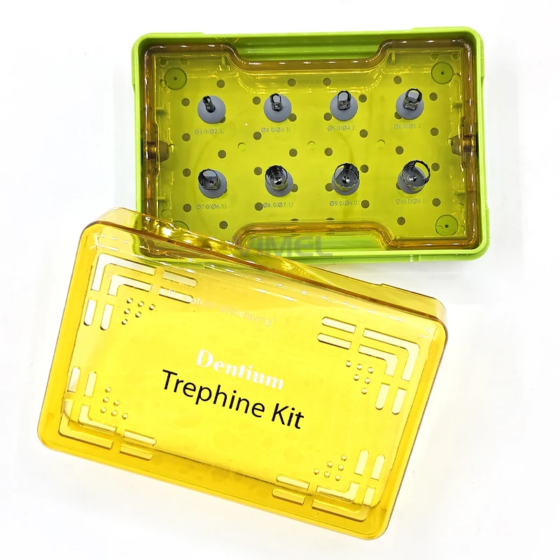 8pcs den tal Dentium XIT Trephine Kit imp lant Instrument den tal Tools
