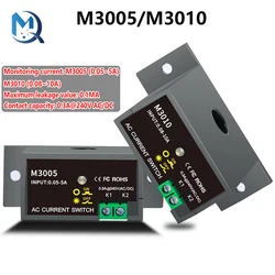 M3005/M3010 Miniature Current Switch Normally Open Amp Sensor Monitoring Relay 0.05~10A Detectable Sensing Switch