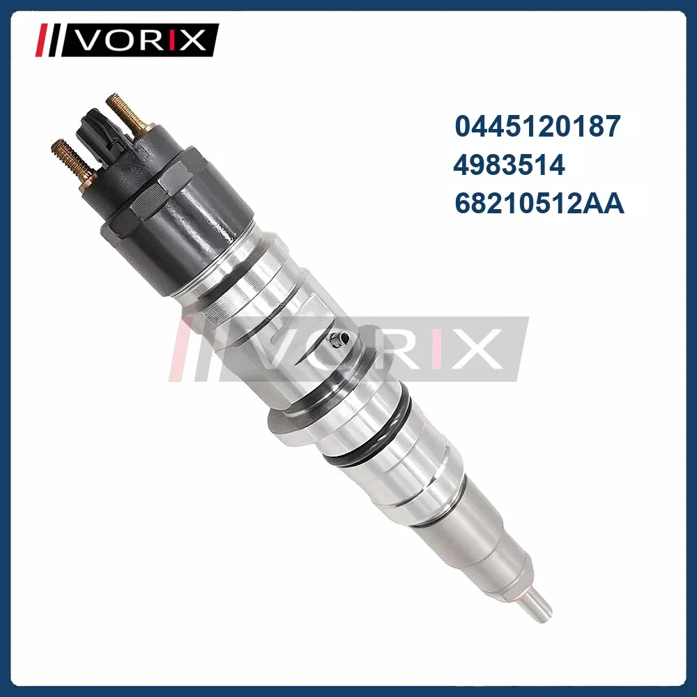 

0445120187 4983514 68210512AA Common Rail Diesel Fuel Injector for CUMMINS DODGE