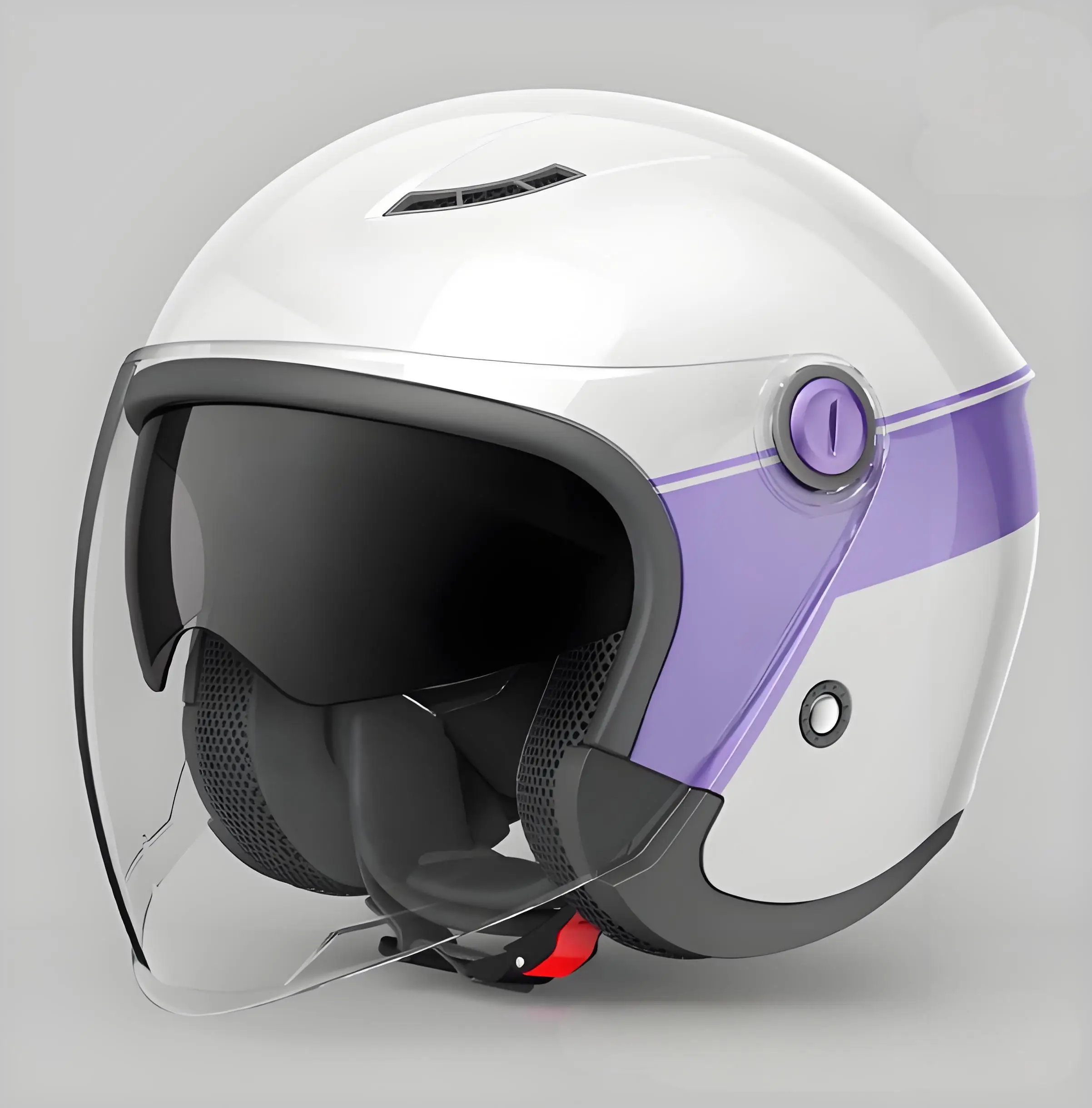 Winter-Elektroroller-Helm LAVAHEAT, selbsterwärmend, 10 mm, Dreifachverriegelung, kratzfest, Nebelvisier, abnehmbarer Liner, brillenfreundlich