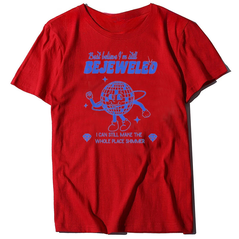 Tops Short Sleeve Blouses Funny Summer Fashion Cotton Outfits Gifts Best Believe I'm Still Bejeweled T-Shirt Cute Graphic Tee image 3