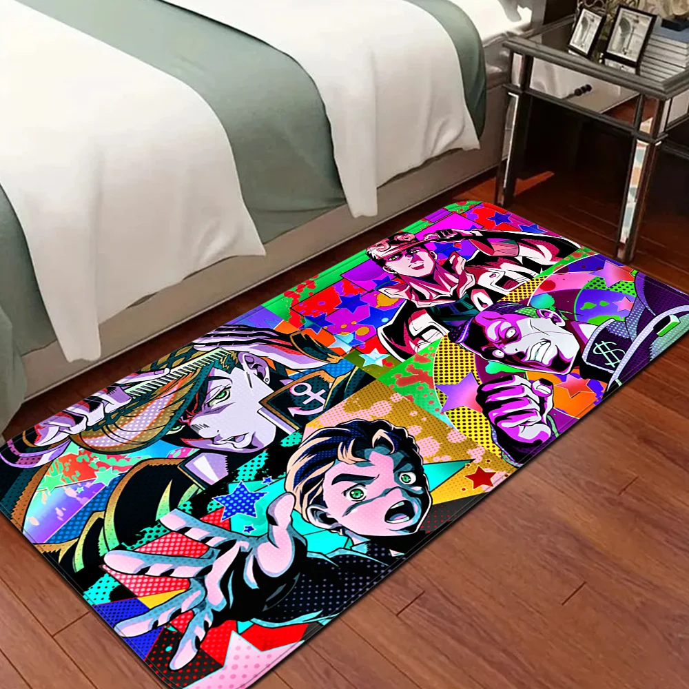 Anime JoJos Bizarre Adventure Entrance Door Mat Nordic Style Bedroom Living Room Doormat Balcony Anti-Slip Modern Home Decor