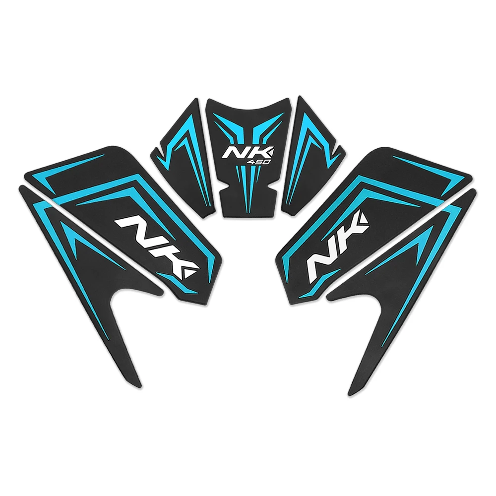 منصات خزان الوقود للدراجات النارية ملصقات خزان الوقود منصات الجر خزان الوقود المضادة للانزلاق الجانب خزان الوقود ملصقات ل CFMOTO 450NK 2024