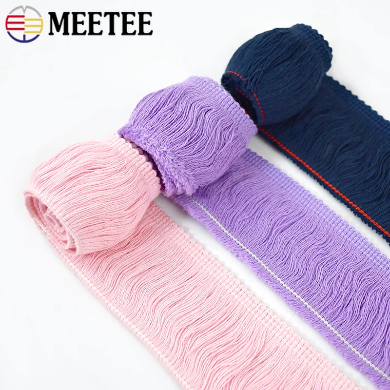 5/10M 50mm Colorful Cotton Tassel Fringe Trim Lace Ribbon for Sewing Dress Clothes Home Textile Curtain DIY Crafts Accessories