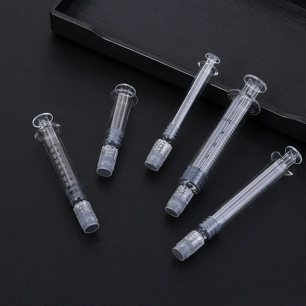 1ML / 3ML / 5ML Portable Industrial Dispensing 1ML /3ML /5ML Liquid Dispenser Luer Lock Syringe Glass For Refill Cosmetic Oil