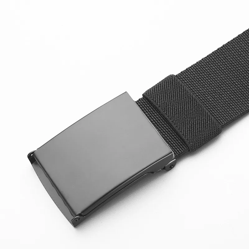 Beliebter Nylon-Gürtel mit glatter Schnalle, gewebter elastischer Bund, taktische Outdoor-Militär-Trainingsjeans für Herren, vielseitiger Gürtel – Detail 18