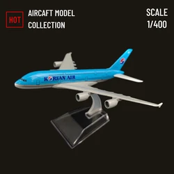 Scale 1:400 Metal Plane Model, Korea AIR Flights Boeing Airplane Alloy Diecast World Aviation Collectible Miniature Toy