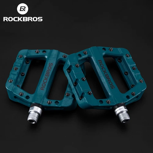 Imagen 1 del producto ROCKBROS Ciclismo MTB Pedales Bicicleta Ultraligero Sello Nylon Molibdeno Pedales Durable 10 Uñas Ampliar Área Ensanchada Bicicleta Pedales Accesorios