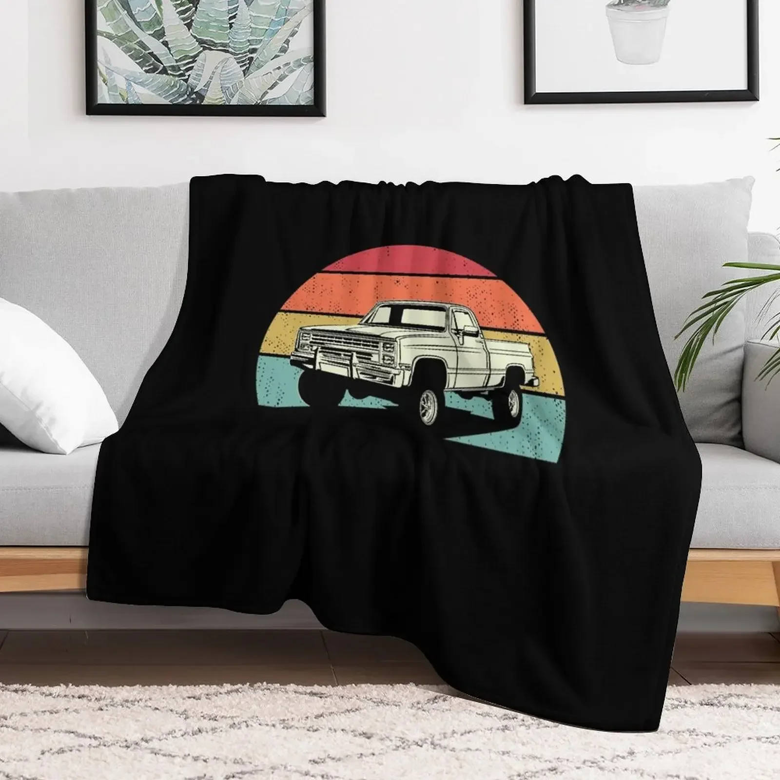 

Vintage Squarebody Truck Classic Square Body Pickup Throw Blanket Winter beds Luxury Thicken Beach Furrys Blankets