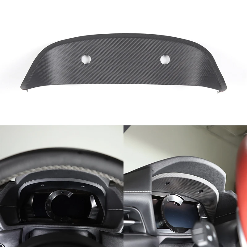 

For Toyota Supra MK5 2019-2022 Real Carbon Fiber Car Dashboard Frame Decorative Cover Interior Modification sticker Accessories