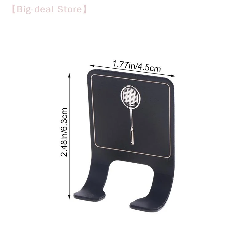 【M】Radquete de tênis universal montado na parede rack de exibição vertical gancho de parede de aço inoxidável suporte de raquete de badminton