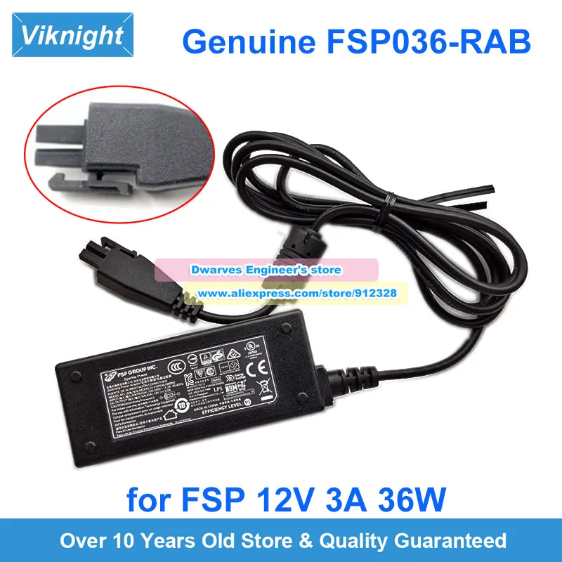 Genuine 12V 3A 2 PIN Power Adapter FSP036-RAB FSP036-RBBN2 for FortiGate 60D 90D 30E 50E 60E 80E Fortinet 60D KHA03612030-7K