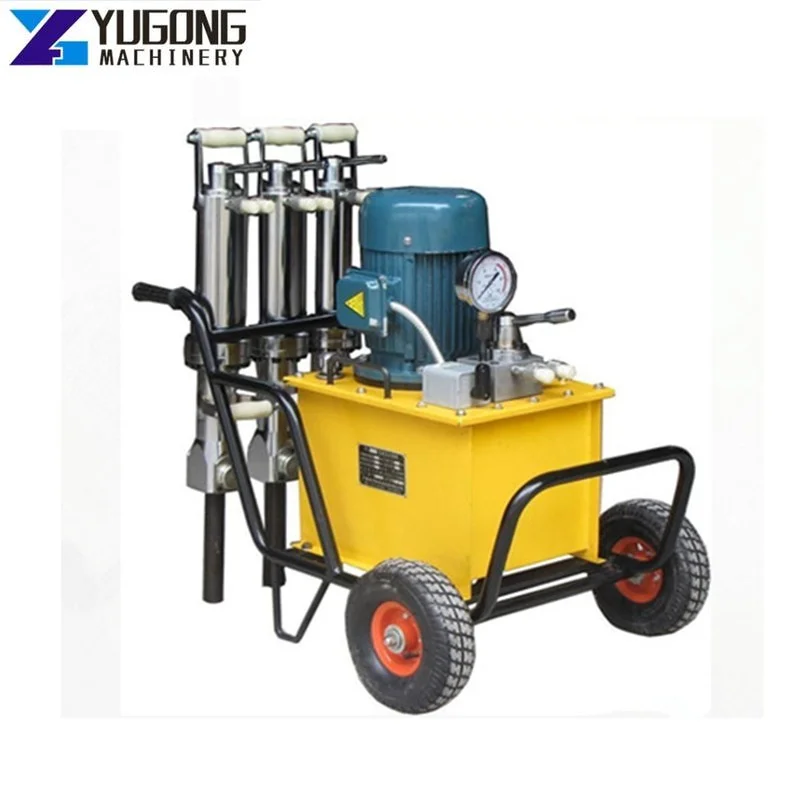 YUGONG Rock Splitting Hydraulic Natural Face Stone Cutting Machine Rock Splitter Hydraulic Concrete Stone Splitting Machine