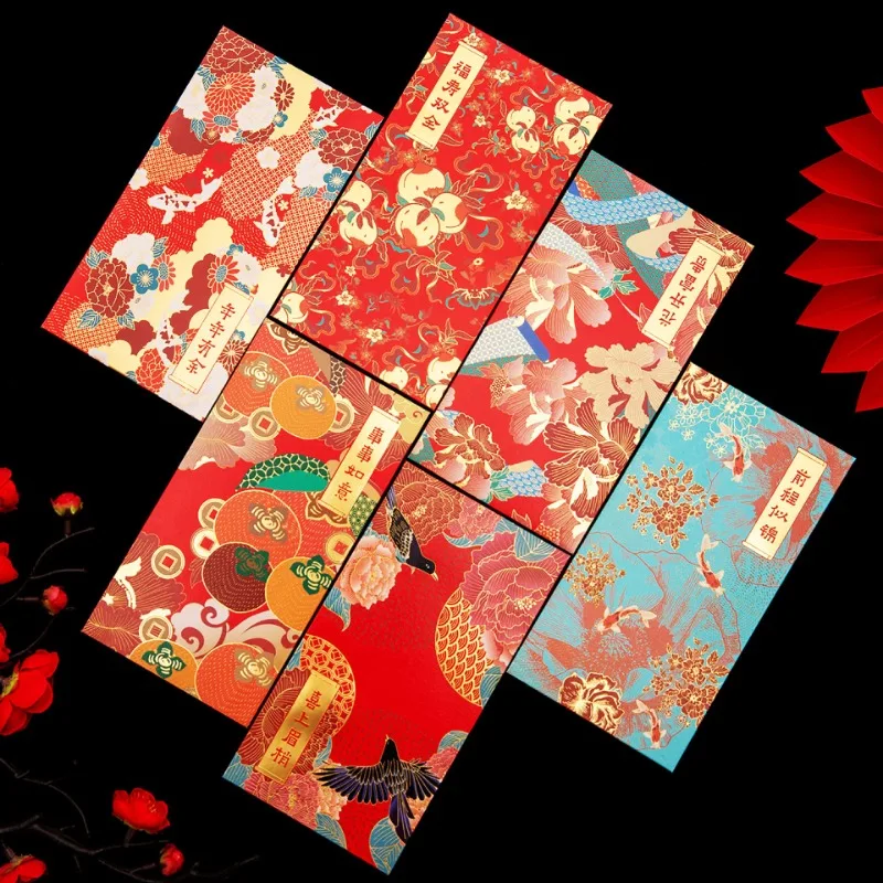 

36Pcs Chinese New Year Red Envelopes Hong Bao Lucky Money Cash Envelopes Red Packets Lai See for Lunar Year, Wedding, Birthday