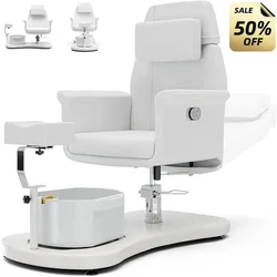 Pedicure Chair.Pedicure Chair No Plumbing For Nail Tech, Upgraded 360 Swivel Hydraulic Lift Reclining Pedicure Station W