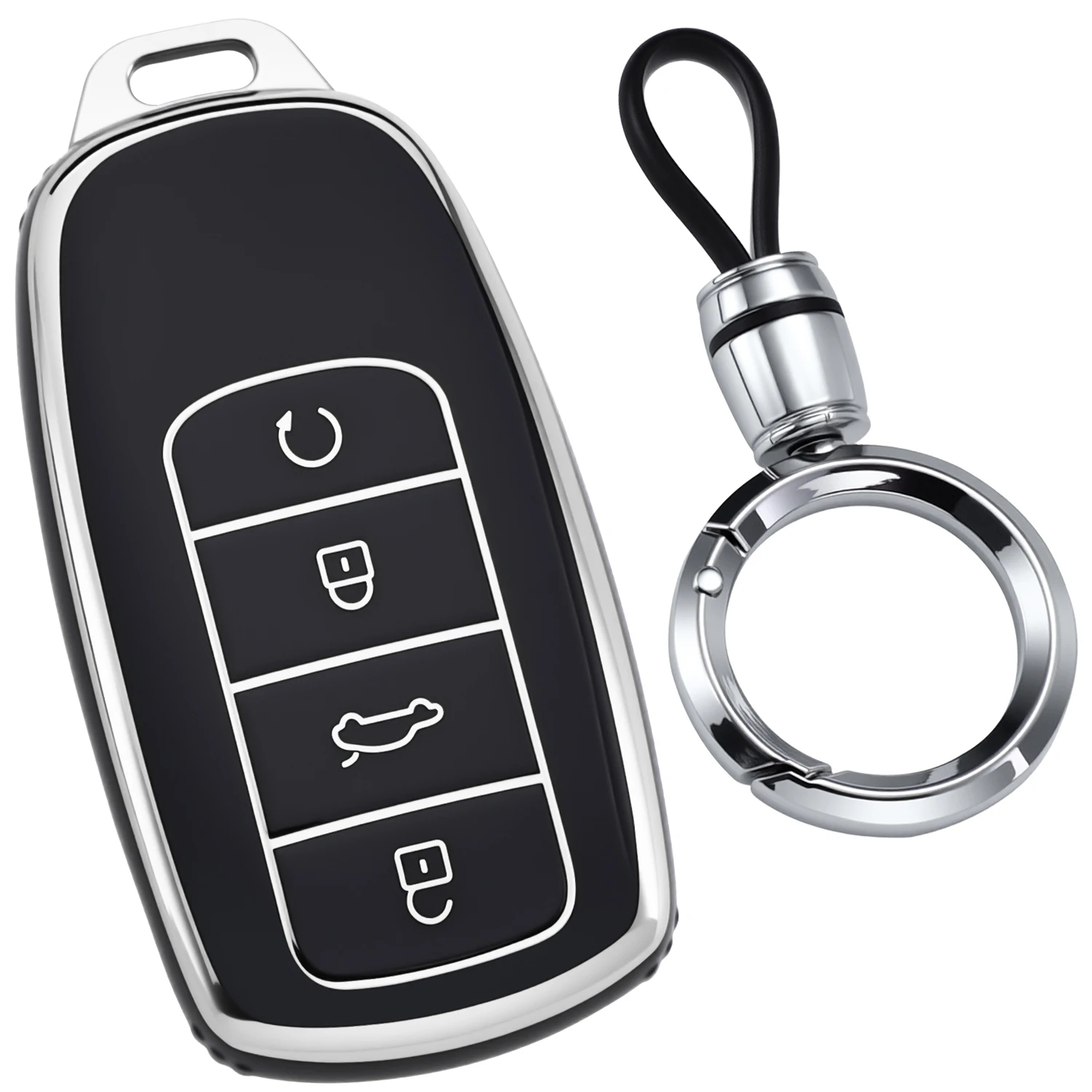 Car Key Case Fits for 2024 2025 Chery Omoda C5 Jaecoo Exeed Jetour Tiggo 8 Pro Tiggo 7 Pro MAX Smart Key Remote Fob Key Cover