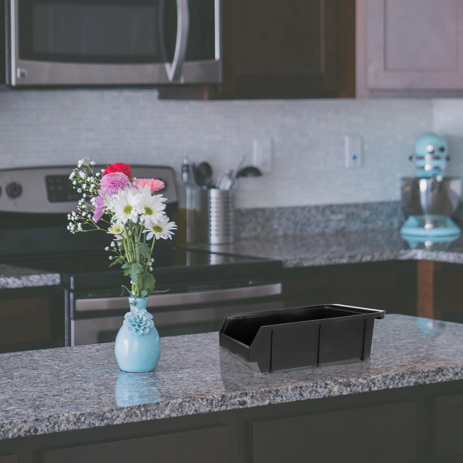 

Black Single Station ganizer Milk Tea Storage Box Drawer Type Condiment Holder Kitchen Coffee Cup ganizer Facility